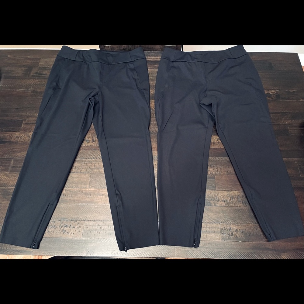CALIA by Carrie Underwood Women's Journey Trouser Pants Large *2 pair